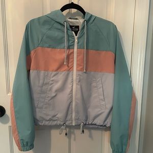 Fun color-block windbreaker
